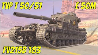 FV215b 183, TVP T 50/51 \u0026 E 50M ● WoT Blitz