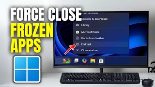 How to Force Close Frozen Apps in Windows 11 with One click | Full Guide
