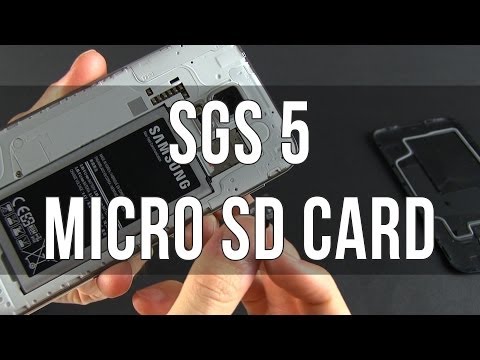 Samsung Galaxy S5 - How to insert and use microSD cards Samsung Galaxy S5 - How to insert and use microSD cards