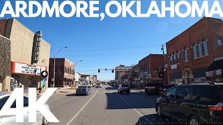 [4K] Ardmore, Oklahoma - Main street, Downtown \u0026 Drive around the town @ Ardmore. #ardmore #oklahoma