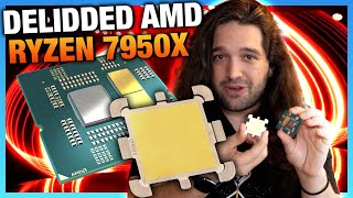 Hands-On with Delidded AMD Ryzen 9 7950X CPU