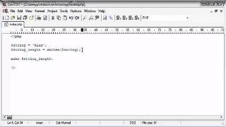 Beginner PHP Tutorial - 46 of 200 - String Functions String Length (www.dynamicwebart.com)