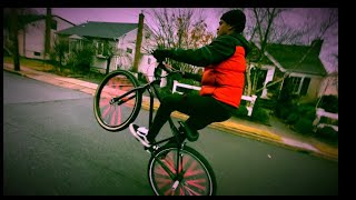 HOW TO WHEELIE A 29 INCH WHEELE BMX BIKE🔥💯