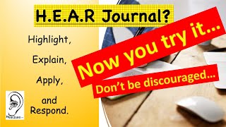 How to use the HEAR Journaling Method - Highlight Explain Apply Respond