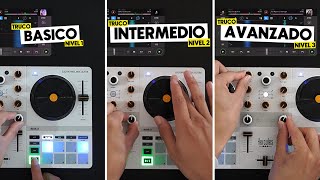 3 TRUCOS DE DIFERENTES NIVELES (BÁSICO, INTERMEDIO Y AVANZADO) CON UN DJCONTROL MIX ULTRA Y DJAY.