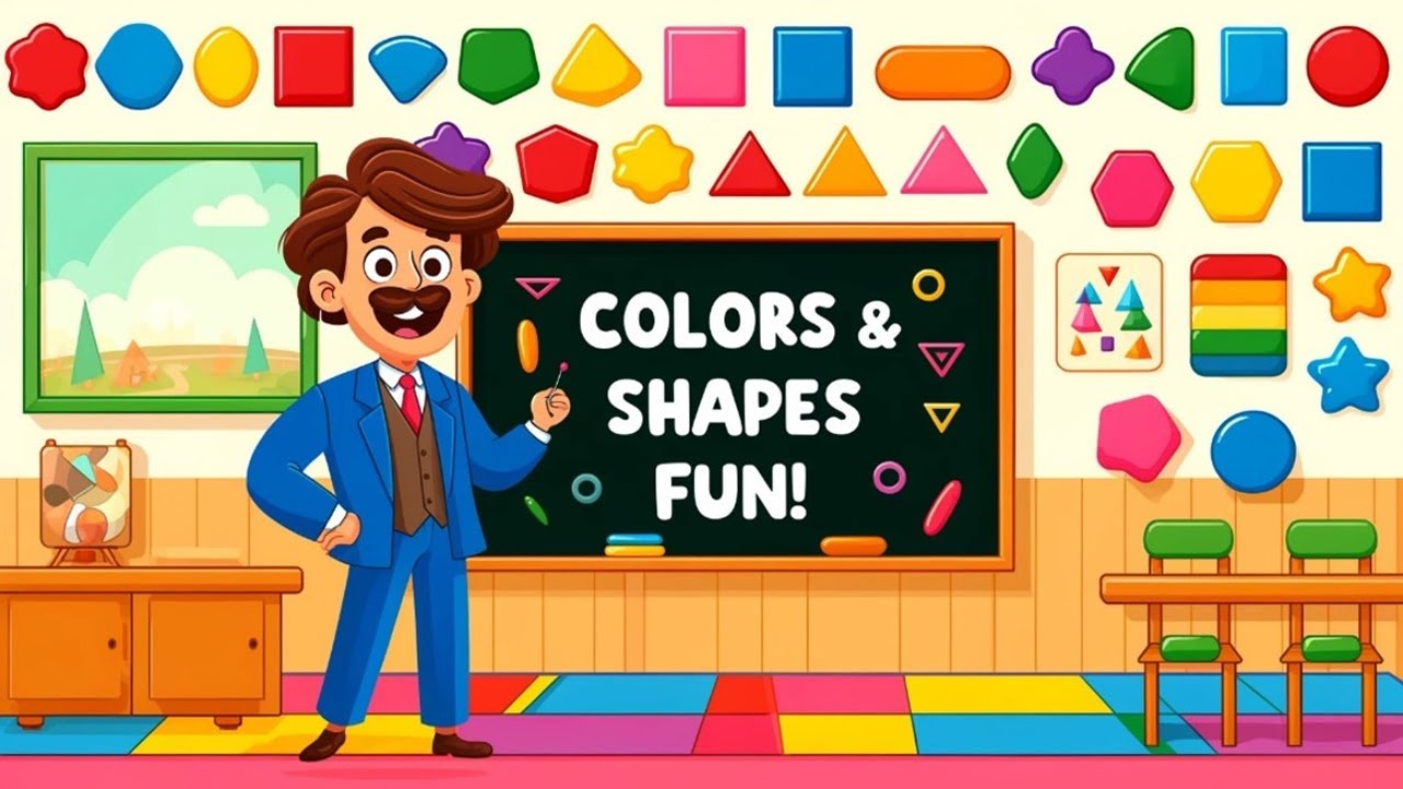 Toddler Learning Colors And Shapes Fun Youtube
