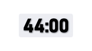 44 Minute Timer - Minimal Countdown Timer [Light Theme]
