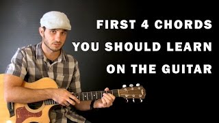 First Four Chords You Should Learn | Beginner guitar lesson