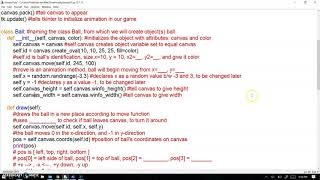 Basic Bounce Game 1 of 4 Python tkinter Graphics