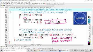 Find second smallest element in a given one-dimensional array without sorting elements