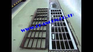 FRP FIBERGLASS STEEL GRATING Manhole Cover ฝาปิดบ่อครอบท่อพัก ตะแกรงเหล็กระบายน้ำสำเร็จรูป