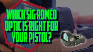 Which SIG Romeo Optic is Right for Your Pistol?