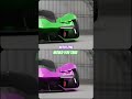 Green vs. Purple: Lamborghini Terzo Millennio Showdown #shorts