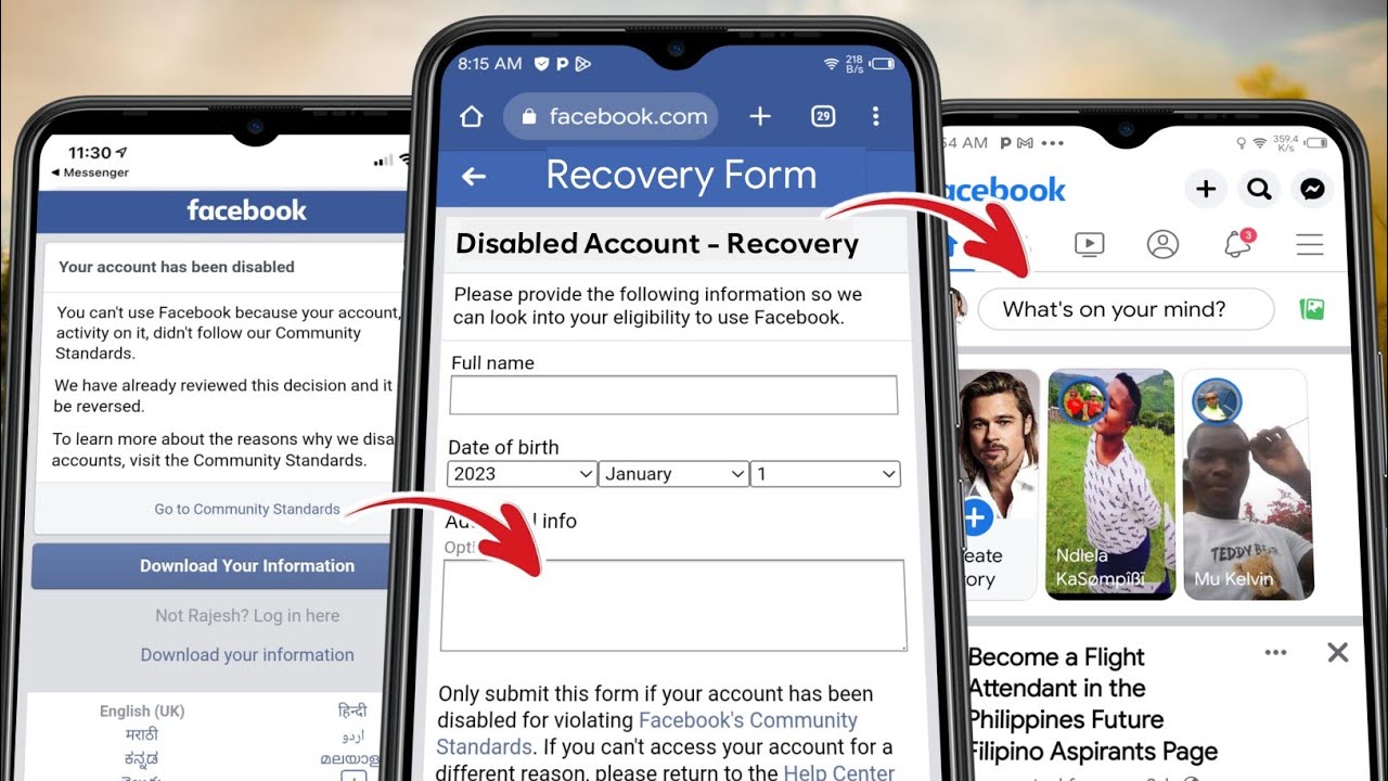 NEW! How To Recover Disabled Facebook Account Without ID 2023 - YouTube