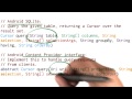 Creating a Content Provider - Developing Android Apps