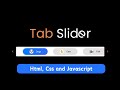How to create Draggable Slider Tabs || HTML, CSS, and JavaScript
