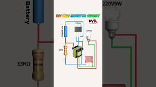 Diy Mini Inverter Circuit Using Tip122 #inverter #miniinverter #diyelectronics #electronicproject