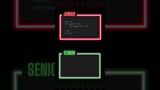 Junior vs Senior Developer in HTML Coding! 😎🔥 #designsynth #coding #html #uidesign #webdesign