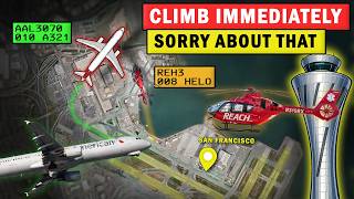 American A321 and Medical Helicopter in Conflict near San Francisco