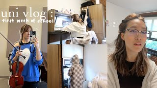 first week of college vlog at Northwestern University : productive uni vlog 🤎