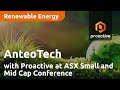 AnteoTech with Proactive at ASX Small and Mid Cap Conference