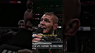 That crazy moment when #Khabib called out #ConorMcGregor for fight. 🥶 #Chicken #Tap #UFC #Rivalry