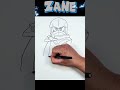 how to draw zane ninjago dragons rising drawing ninjagodragonsrising ninjago shorts