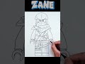 how to draw zane ninjago dragons rising drawing ninjagodragonsrising ninjago shorts