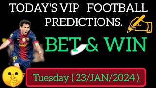 BETTING TIPS 23 JANUARY 2024, FOOTBALL PREDICTIONS TODAY | MASKED BETTOR BETTING TIPS #maskedbettor