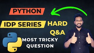 Python IDP Exam Question & Answer | How Pass #idp test Python Tutorial #crack