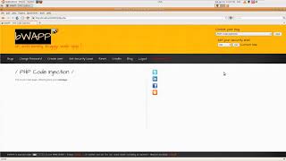10 - bWAPP Tutorials - PHP Code Injection