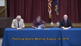 Smithtown Planning Board Meeting August 14, 2019