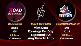 STEPN vs XCAD PLAY Area  - Earnings Review \u0026 Comparison (#Move2Earn vs #Watch2Earn)