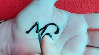 Beautiful M letter Tattoo | Mahndi tattoos | New henna Mehndi Designs #Shorts