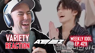 ATEEZ Reactions - Deep Dive Variety - Weekly Idol Ep. 429