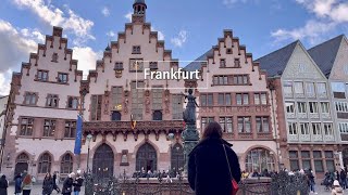 프랑크푸르트 VLOG🇩🇪ㅣ날씨 좋은 2월 어느날 독일 프랑크푸르트 산책하기ㅣ여유로운 프랑크푸르트 브런치 카페