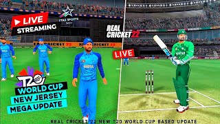 Rc 22 new real jersey update| new squad update| rc 22 update new real jersey on t20 world cup#rc22
