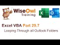 Excel VBA Introduction Part 29.7 - Looping Through all Outlook Folders