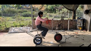 Build a Three-wheeled Electric Vehicle Inspired by the Traditional Vietnamese Plow | DIY