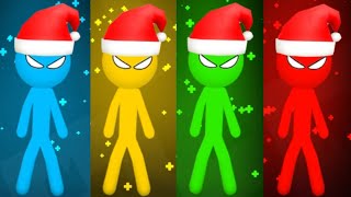 Stickman Party 1 2 3 4 Player CHRISTMAS Minigames Gameplay NEW UPDATE Mobile - BEST android GAMES