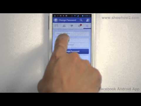Facebook Android App - How To Change Password Facebook Android App - How To Change Password