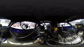 Crazy 360 degree views inside the Batmobile of Jerico Balduf on a pass at Orlando Speed World.