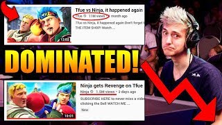 Ninja Upset With Youtube! Tfue Is DESTROYING Him.. Why Is He Losing So BAD?