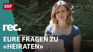 Q\u0026A zur Repo «Heiraten – Warum halten Millennials an der Tradition fest?» | Reportage | rec. | SRF