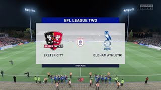 FIFA 22 | Exeter City vs Oldham Athletic - EFL League Two | Gameplay