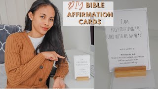 DIY Bible I AM Affirmation Cards | Biblical Affirmations to Decree Over Your Life