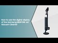 How to use the digital display of the Samsung BESPOKE Jet Vacuum Cleaner.