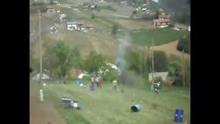 10 exploding 44 gallon barrels shooting 100m in the sky!