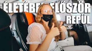 PANNA ÉLETÉBEN ELŐSZÖR ÜLT REPÜLŐN 😱✈️