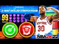 How To Make The Best 2-Way Skilled Stretch Four Build on NBA 2K22 Best Jumpshot Best Shooting Badges